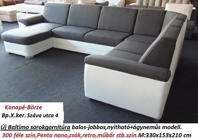 Bőr-börze baltimo sarokgarnitúra