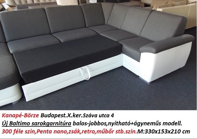 Bőr-börze baltimo sarokgarnitúra