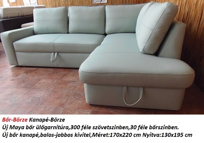 Bőr-börze maya bőr ülőgarnitúra