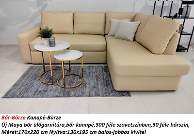 Bőr-börze maya bőr ülőgarnitúra