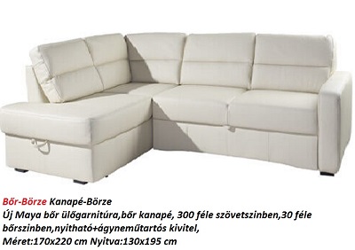 Bőr-börze maya bőr ülőgarnitúra