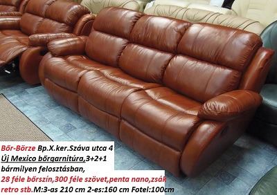 Bőr-börze mexico bőrgarnitúra