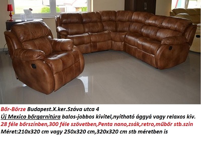 Bőr-börze mexico bőrgarnitúra