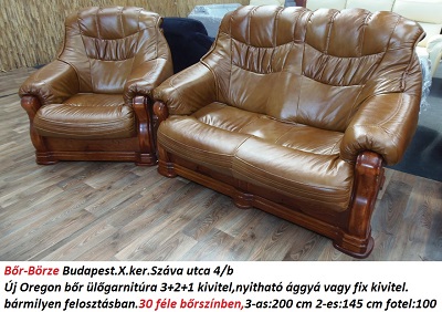 Bőr-börze oregon bőr ülőgarnitúra