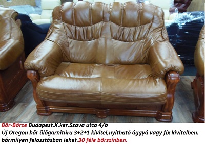 Bőr-börze oregon bőr ülőgarnitúra