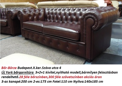 york bőrgarnitúra